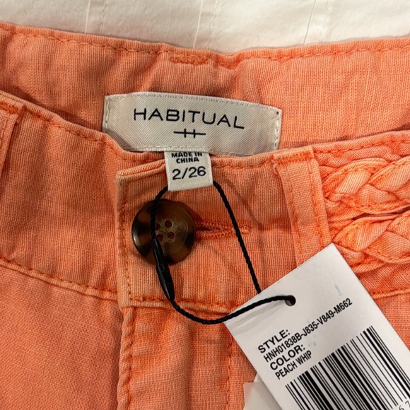 Habitual linen blend flare pant, peach, 🍑 - Picture 5 of 10